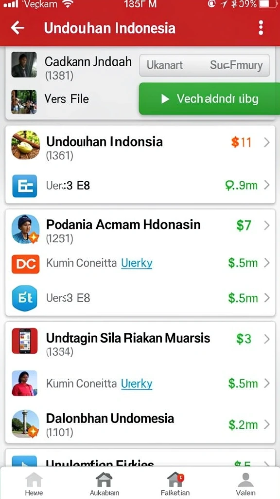 tempur99 - Tampilan antarmuka yang intuitif dan mudah digunakan.